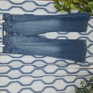 Vintage Y2K Flare Leg Distressed Denim Jeans Abercrombie size 12